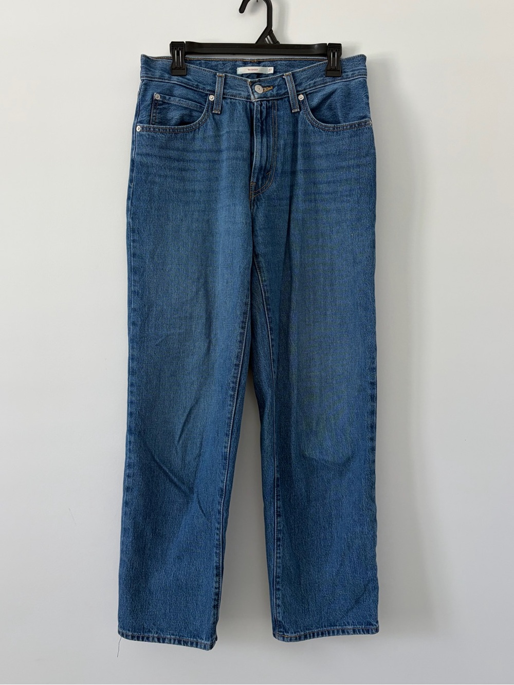 Levi’s ‘94 Baggy Mid Rise Wide Leg Medium Wash Blue Denim Casual Jeans 27